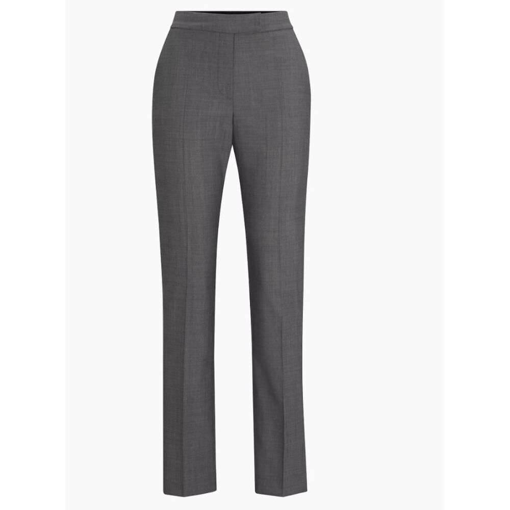 Hugo Boss Charcoal Straight Leg Trousers